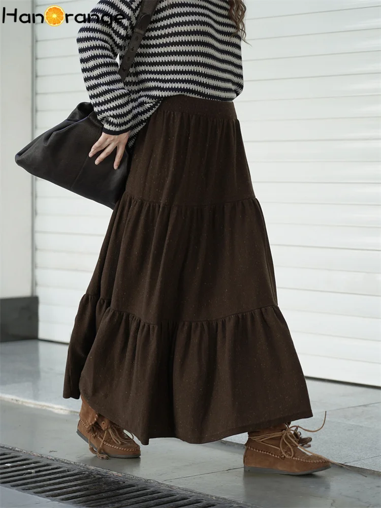 HanOrange 2025 Autumn Retro Particle Feel Elastic Waist Cake Skirt A-line Temperament Long Skirt Black/Light Gray/Dark Brown
HanOrange 2025 Autumn Retro Particle Feel Elastic Waist Cake Skirt A-line Temperament Long Skirt Black/Light Gray/Dark Brown
