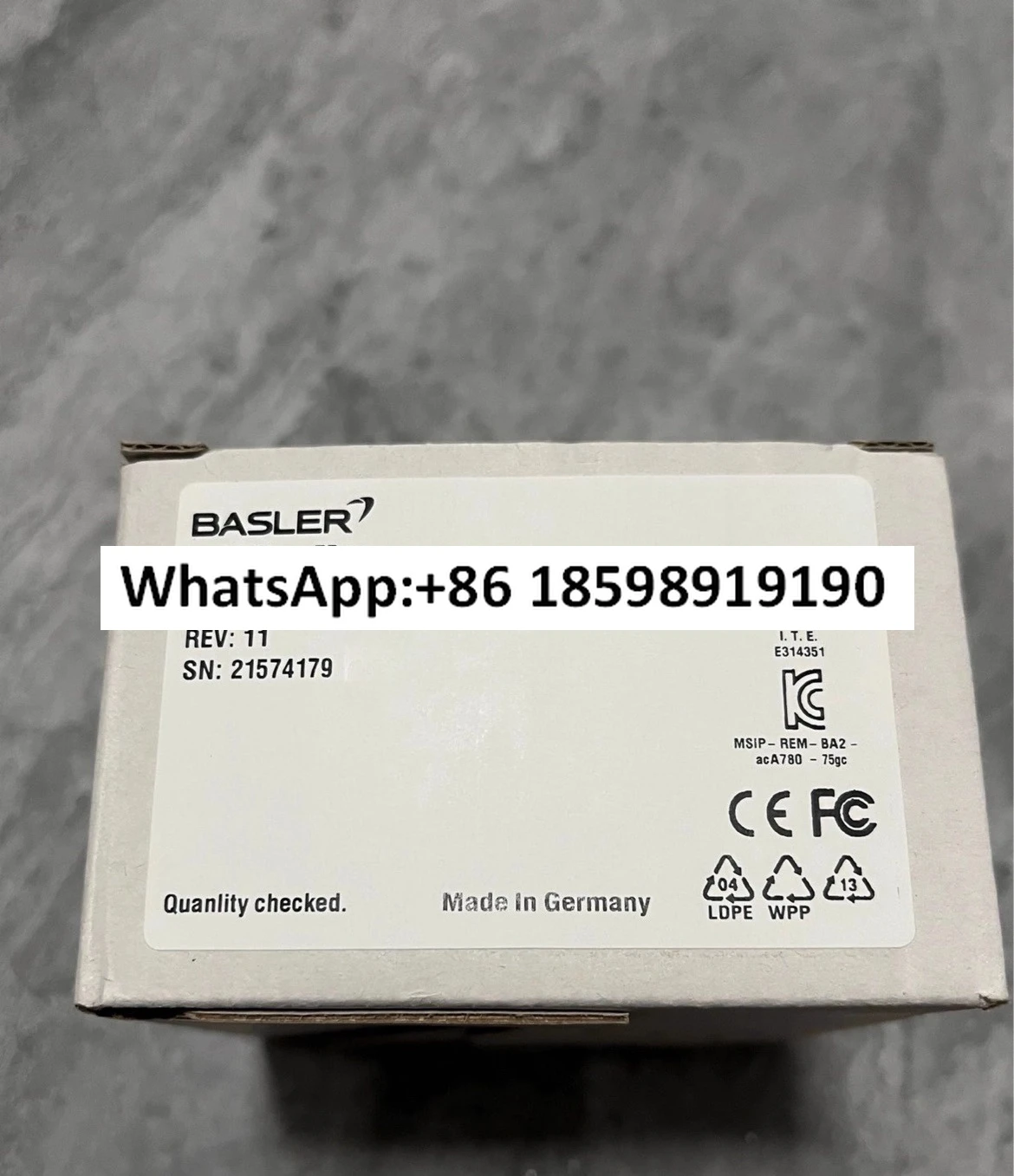 German new original acA780 75gm black and white aca780 75gc color, can be wired
German new original acA780 75gm black and white aca780 75gc color, can be wired