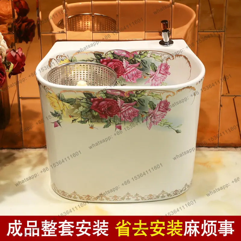 Dual Drive Mop Pool Ceramic Floor Mop European Balcony Sink
Dual Drive Mop Pool Ceramic Floor Mop European Balcony Sink