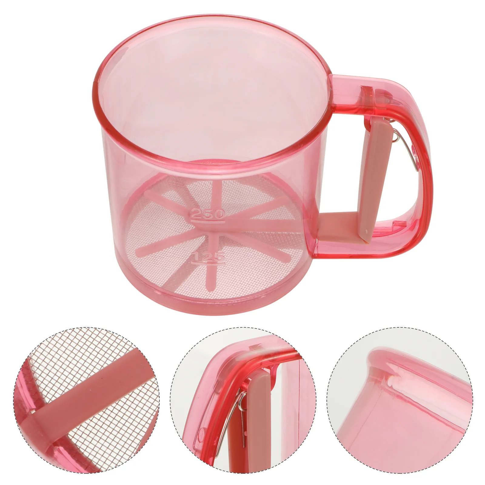 Flour Sieve Scattered Cake Handheld Strainer Metal Sifter Sifting Cup Stainless Steel Plastic Home
Flour Sieve Scattered Cake Handheld Strainer Metal Sifter Sifting Cup Stainless Steel Plastic Home