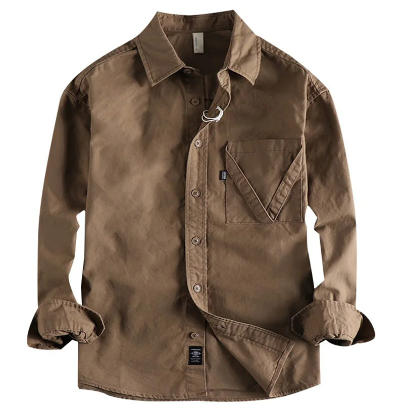 Men's Long Sleeve Shirt Vintage Pocket Design Washed Work Fashion Casual Coat
Men's Long Sleeve Shirt Vintage Pocket Design Washed Work Fashion Casual Coat