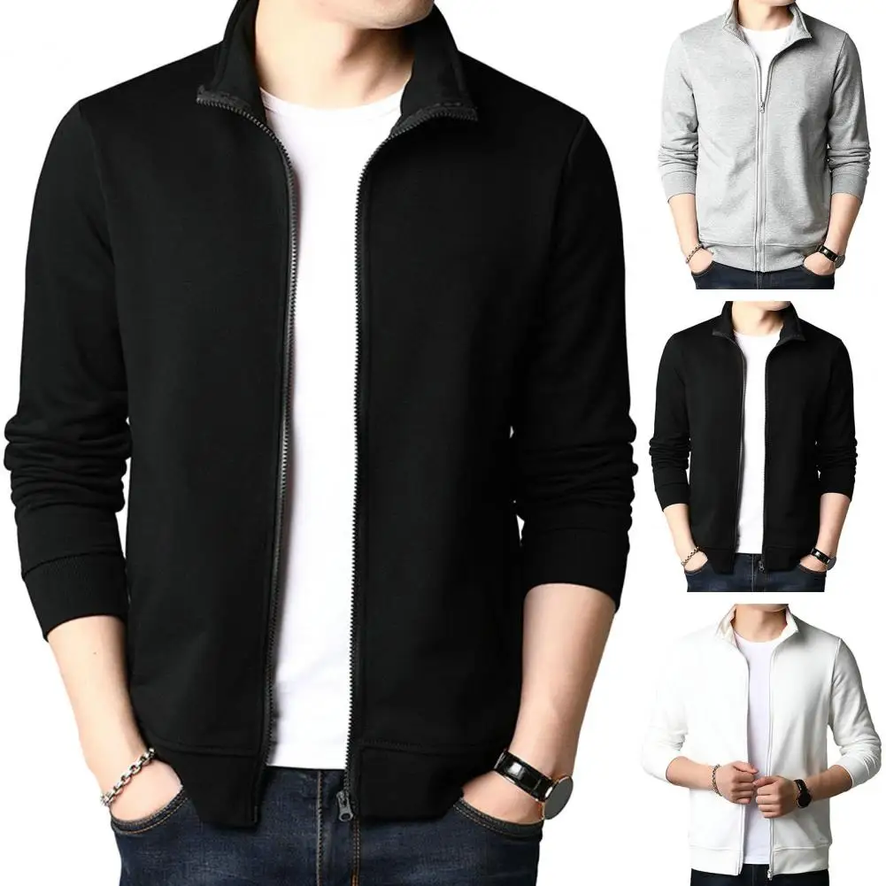 Men Zippered Coat Stylish Men's Lapel Zipper Jacket Slim Fit Outwear with Pockets Solid Color Coat for Spring Autumn Streetwear
Men Zippered Coat Stylish Men's Lapel Zipper Jacket Slim Fit Outwear with Pockets Solid Color Coat for Spring Autumn Streetwear