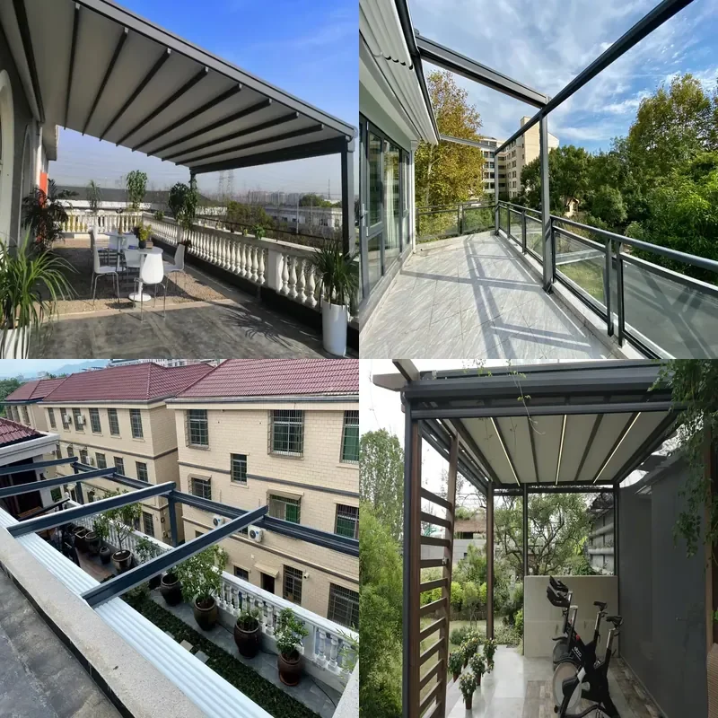 High Quality Outdoor Wholesale Patio PVC Fabric Cover Gazebo Electric Roof Awning Motorized Waterproof Retractable Pergola
High Quality Outdoor Wholesale Patio PVC Fabric Cover Gazebo Electric Roof Awning Motorized Waterproof Retractable Pergola