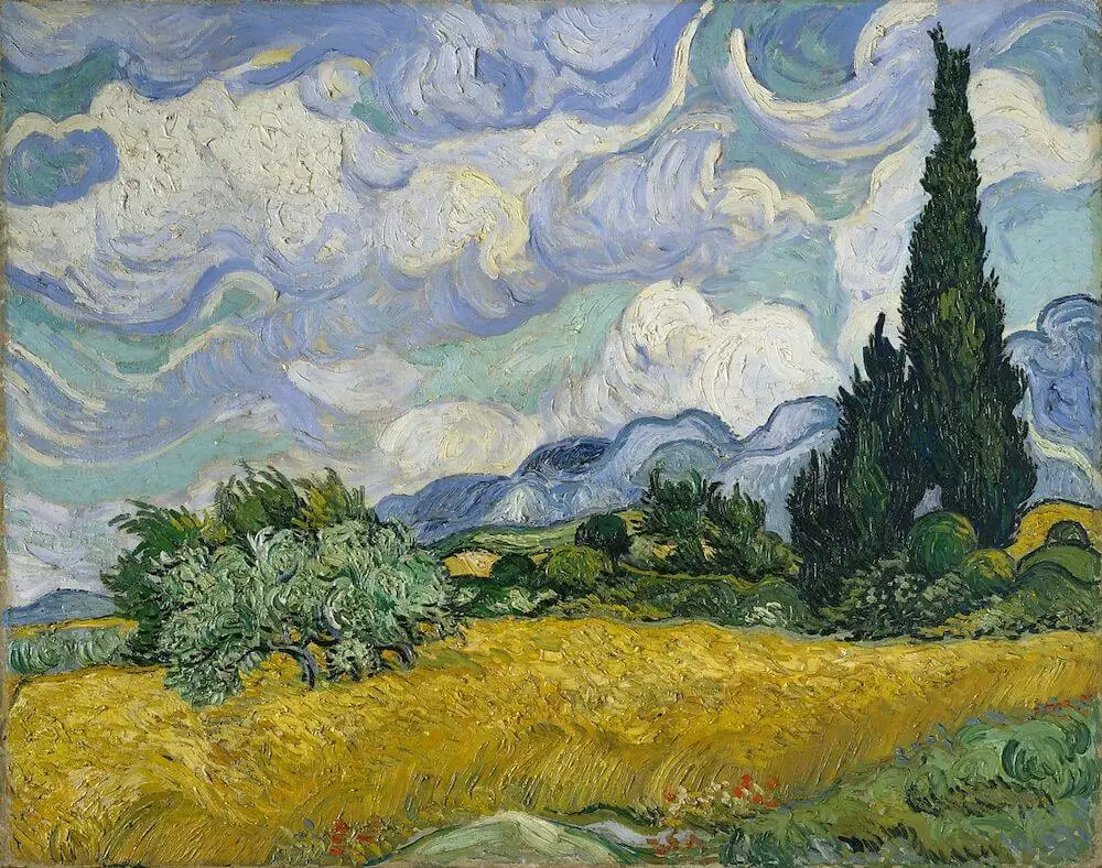 Wheat Field with Cypresses, 1889 Vincent Van Gogh Oil Painting Reproduction on Canvas for Living Room Wall Decor Hand Painted
Wheat Field with Cypresses, 1889 Vincent Van Gogh Oil Painting Reproduction on Canvas for Living Room Wall Decor Hand Painted