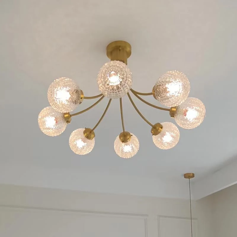 Copper French Light Luxury Bedroom Ceiling Light High-end Gold Living Room Light Creative Glass Ball Interior Decorative Lamp
Copper French Light Luxury Bedroom Ceiling Light High-end Gold Living Room Light Creative Glass Ball Interior Decorative Lamp