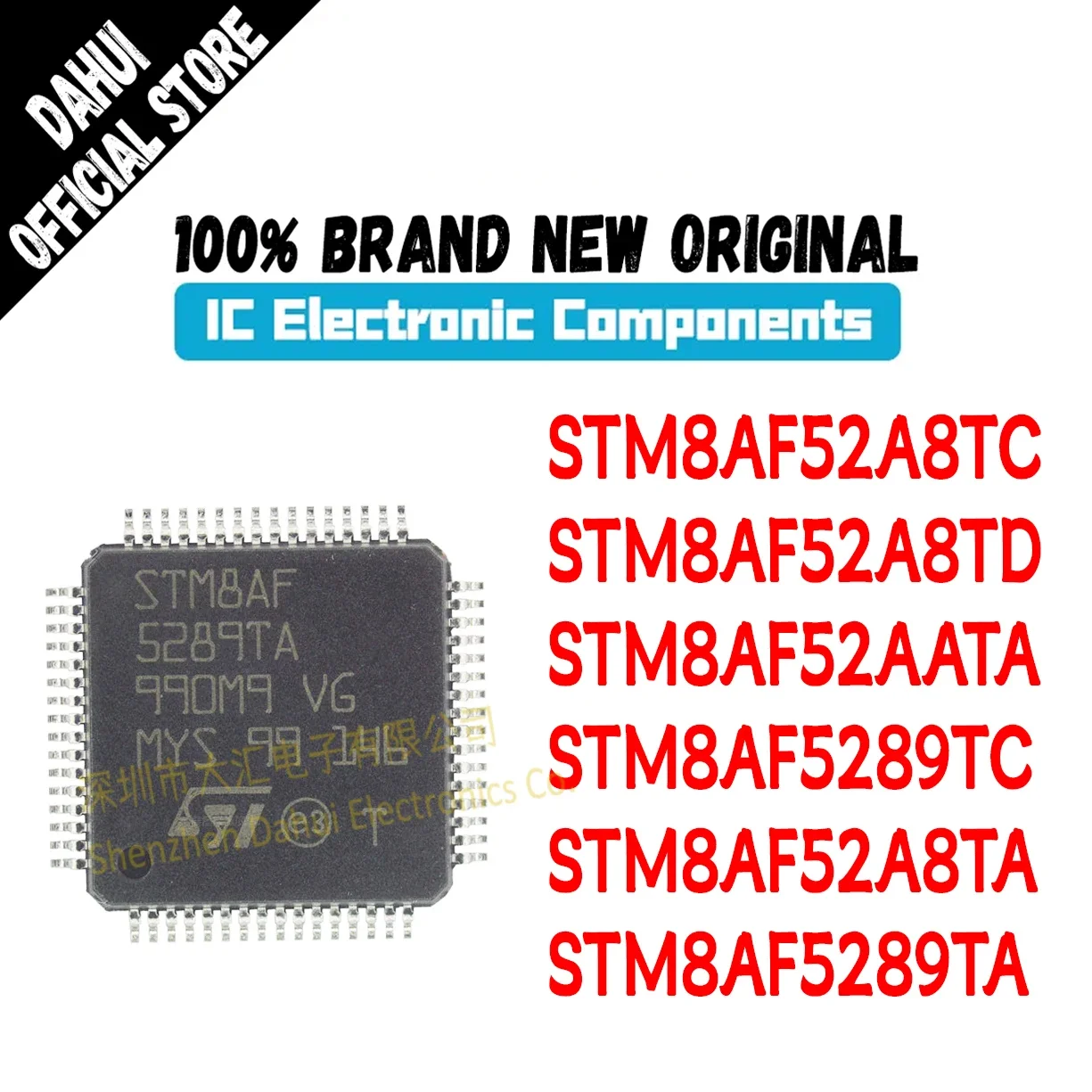 STM8AF5289TC STM8AF52A8TA STM8AF52A8TC STM8AF52A8TD STM8AF52AATA STM8AF5289TA LQFP48 LQFP64 Microcontroller Chip MCU New Origina
STM8AF5289TC STM8AF52A8TA STM8AF52A8TC STM8AF52A8TD STM8AF52AATA STM8AF5289TA LQFP48 LQFP64 Microcontroller Chip MCU New Origina