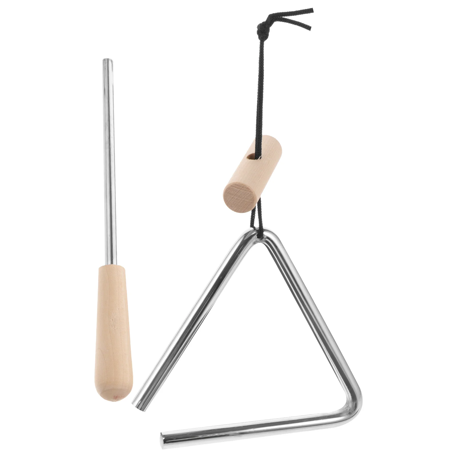 Triangle Iron 4 Inch Wood Handle Kids Musical Instruments Teaching Aids Percussion Toy Music Education Child Development Sound
Triangle Iron 4 Inch Wood Handle Kids Musical Instruments Teaching Aids Percussion Toy Music Education Child Development Sound
