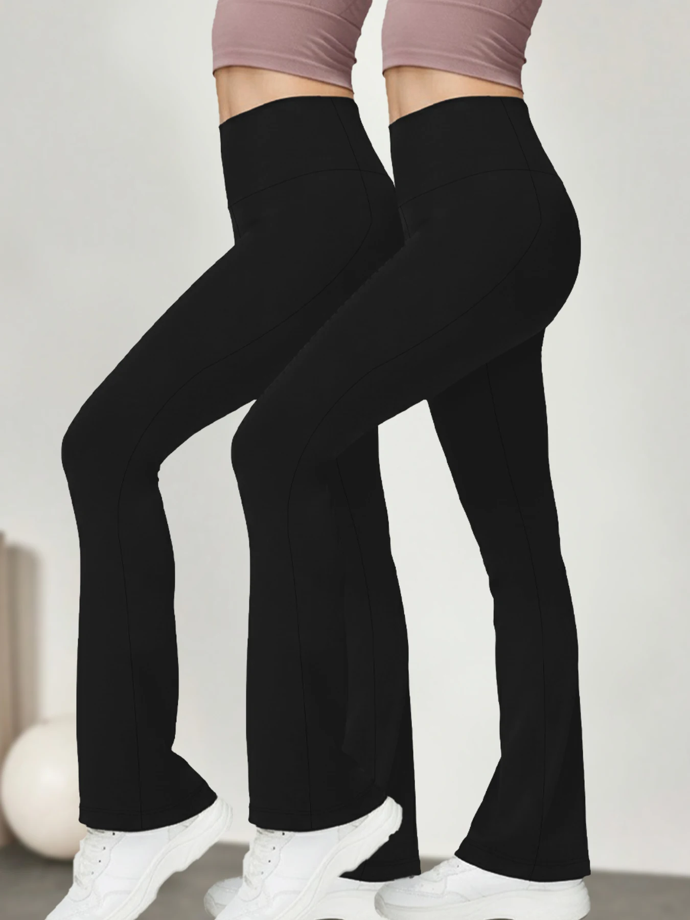 2 pack Women's Super Soft Flare Pants High Waisted Tummy Control Workout Yoga Leggings Bell Bottoms
2 pack Women's Super Soft Flare Pants High Waisted Tummy Control Workout Yoga Leggings Bell Bottoms