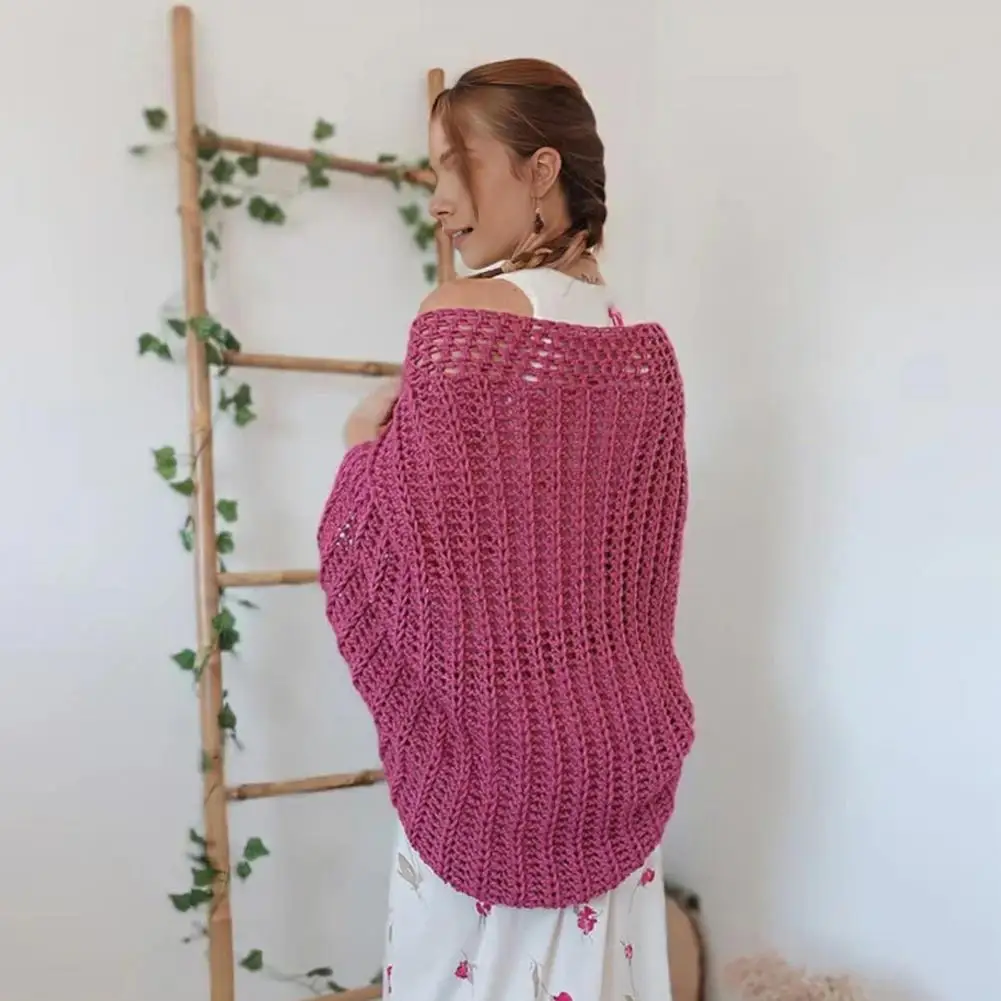 Spring and summer loose hollow elegant knitted jacket cardigan
Spring and summer loose hollow elegant knitted jacket cardigan