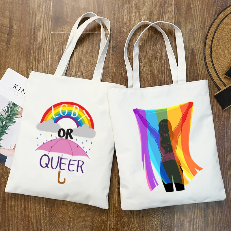 Gay Pride Lesbian Rainbow Lgbt Love Is Love Lgbt Printing Shoulder Canvas Bag Ins Large Capacity Tote Bag Ladies Shopping Bags
Gay Pride Lesbian Rainbow Lgbt Love Is Love Lgbt Printing Shoulder Canvas Bag Ins Large Capacity Tote Bag Ladies Shopping Bags