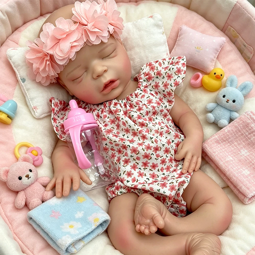 45cm Soft Silicone Reborn Baby Girl Can Use Pacifiers Lifelike Visible Veins Anatomically Correct Newborn Doll for Dementia's
45cm Soft Silicone Reborn Baby Girl Can Use Pacifiers Lifelike Visible Veins Anatomically Correct Newborn Doll for Dementia's