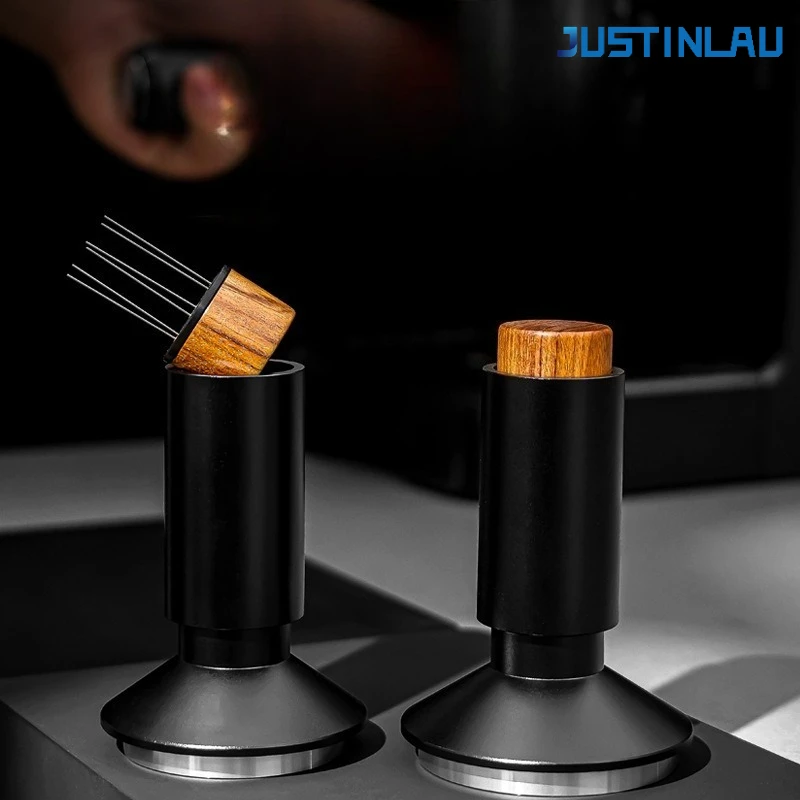2 in 1 Coffee Tamper Stainless Steel Constant Pressure Spring Loaded Espresso Tamper with Wooden Handle Barista Coffee Tools
2 in 1 Coffee Tamper Stainless Steel Constant Pressure Spring Loaded Espresso Tamper with Wooden Handle Barista Coffee Tools