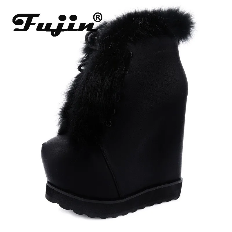 Fujin 15cm PU Women Autumn Spring Synthetic Ankle Booties Fashion Vintage Motorcycle Shoes ROME Leather Wedge Boots Platform
Fujin 15cm PU Women Autumn Spring Synthetic Ankle Booties Fashion Vintage Motorcycle Shoes ROME Leather Wedge Boots Platform