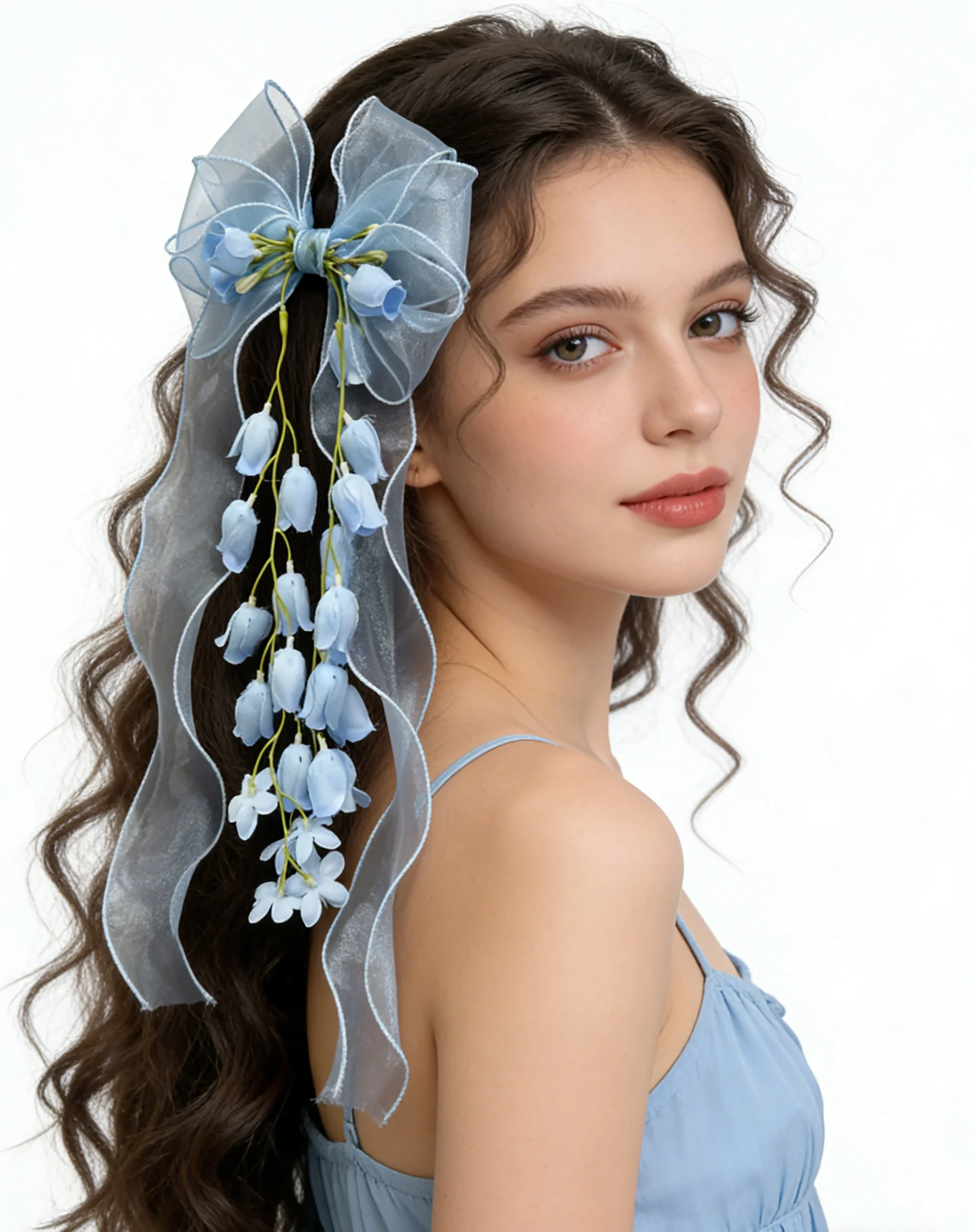 Sweet Girls Mesh Bow Ribbon Flower Tassel Hair Clip Wedding Party Bride Hair Accessories Temperament Headpieces Spring Clips
Sweet Girls Mesh Bow Ribbon Flower Tassel Hair Clip Wedding Party Bride Hair Accessories Temperament Headpieces Spring Clips