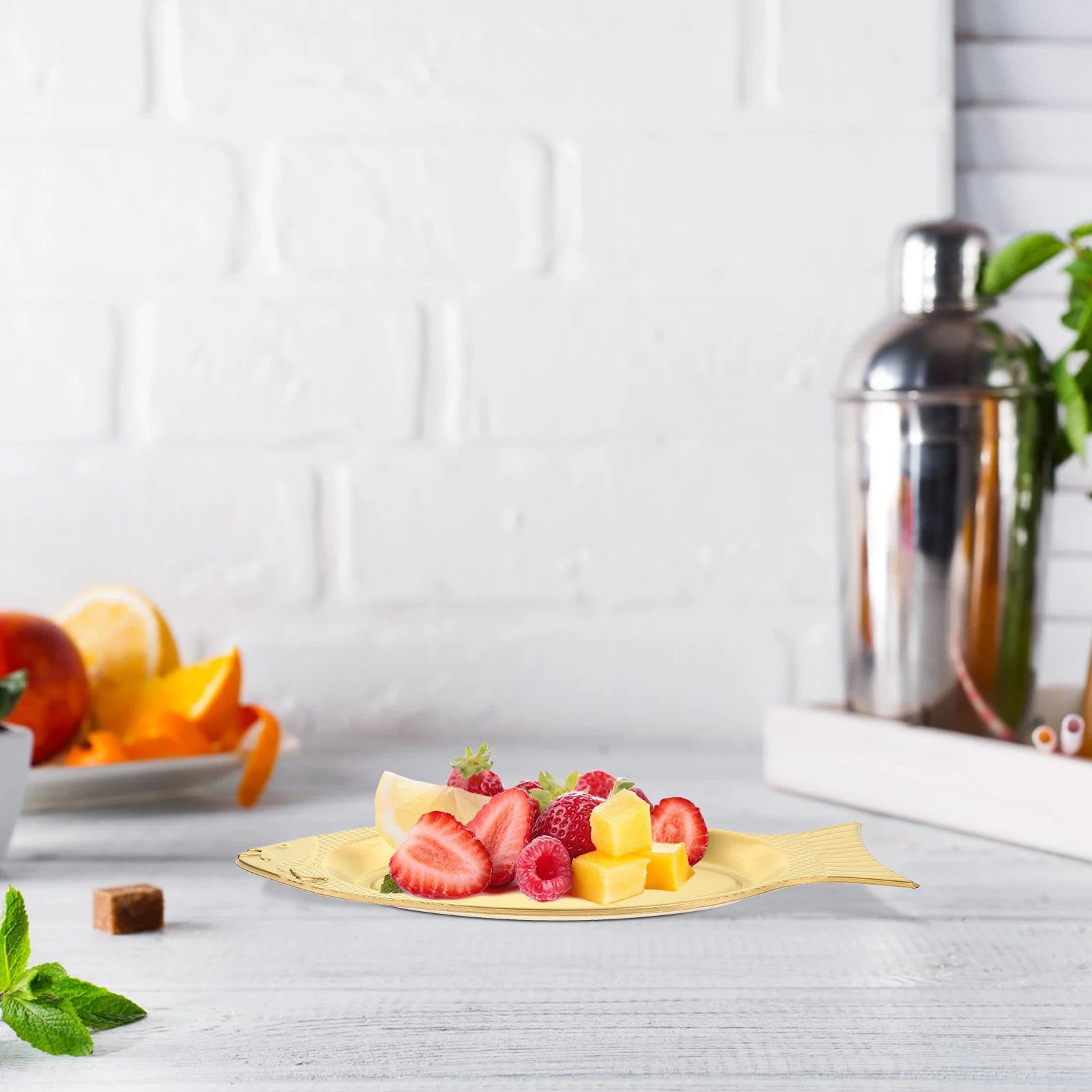 Stainless Steel Fish-Shaped Plate High-Temperature Resistant Steamed Fish Serving Dish Kitchen Utensil For Family
Stainless Steel Fish-Shaped Plate High-Temperature Resistant Steamed Fish Serving Dish Kitchen Utensil For Family