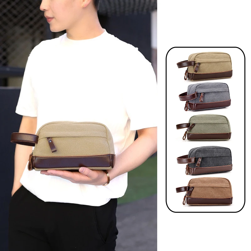 Travel Toiletry Bag for Men, Leather and Canvas Toiletry Bags, Dopp Kit for Men, Travel Bathroom Bag Men's Shaving Kit
Travel Toiletry Bag for Men, Leather and Canvas Toiletry Bags, Dopp Kit for Men, Travel Bathroom Bag Men's Shaving Kit