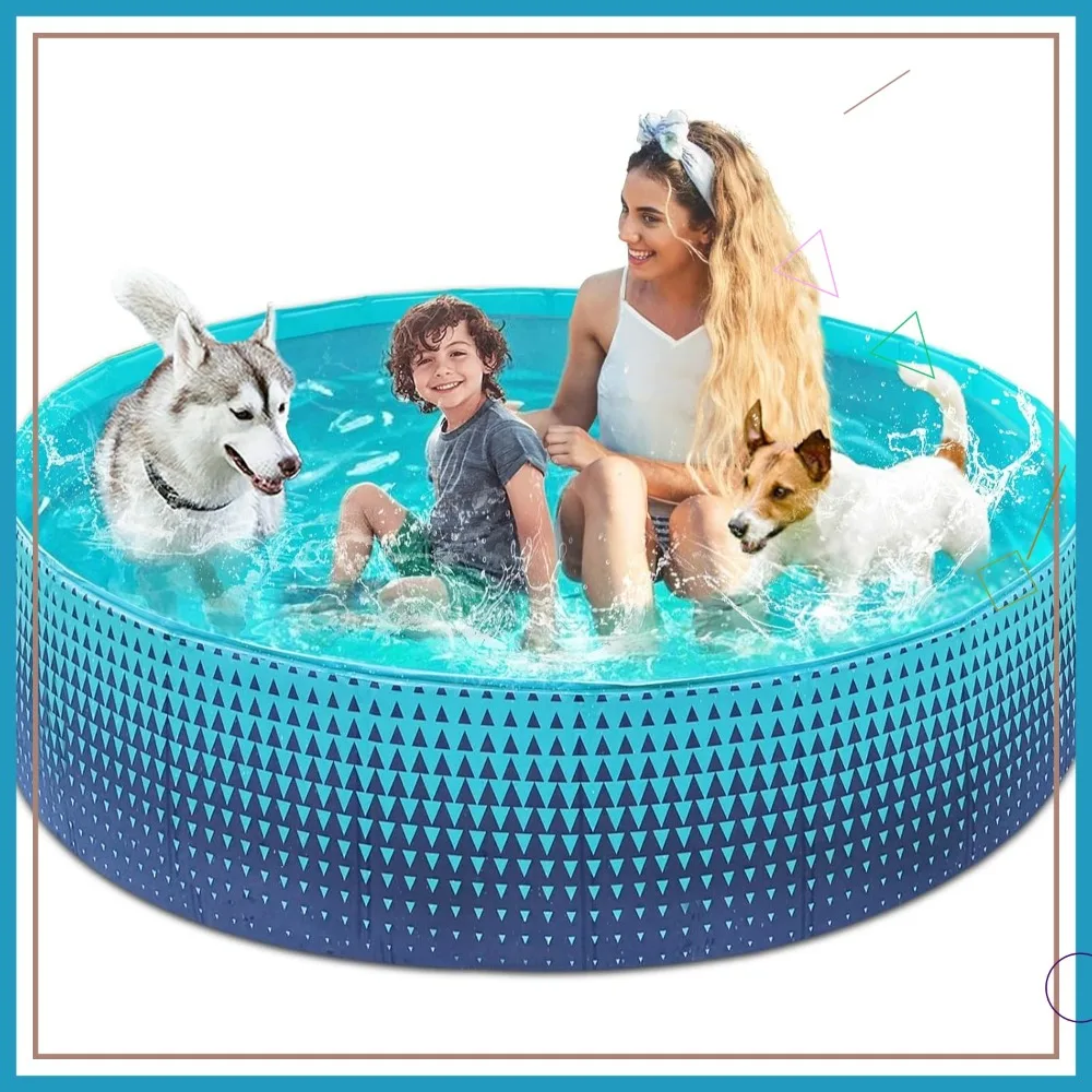Foldable Hard Plastic Kiddie Pool - Easy Setup, Drain & Store for Kids, Dogs, Pets, 79 Inch
Foldable Hard Plastic Kiddie Pool - Easy Setup, Drain & Store for Kids, Dogs, Pets, 79 Inch