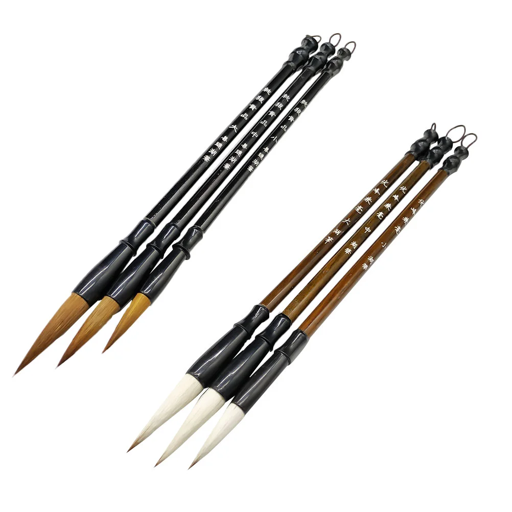 6 Pcs Professional Excellent Wolf Hair Chinese Caligraphy Kanji Japanese Sumi Drawing Brush for Writing Practice (Size L)
6 Pcs Professional Excellent Wolf Hair Chinese Caligraphy Kanji Japanese Sumi Drawing Brush for Writing Practice (Size L)