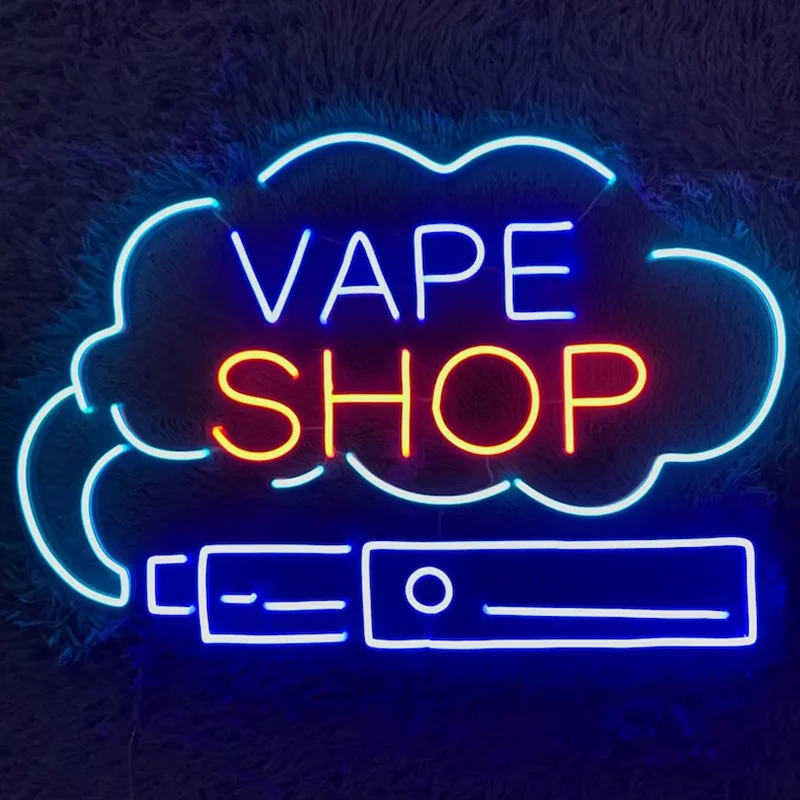 Custom Vape Shop Neon Sign 110-240V 6mm Thick Light Strip Cigarette Smoke Neon Led Light Business Advertising Store Decor
Custom Vape Shop Neon Sign 110-240V 6mm Thick Light Strip Cigarette Smoke Neon Led Light Business Advertising Store Decor