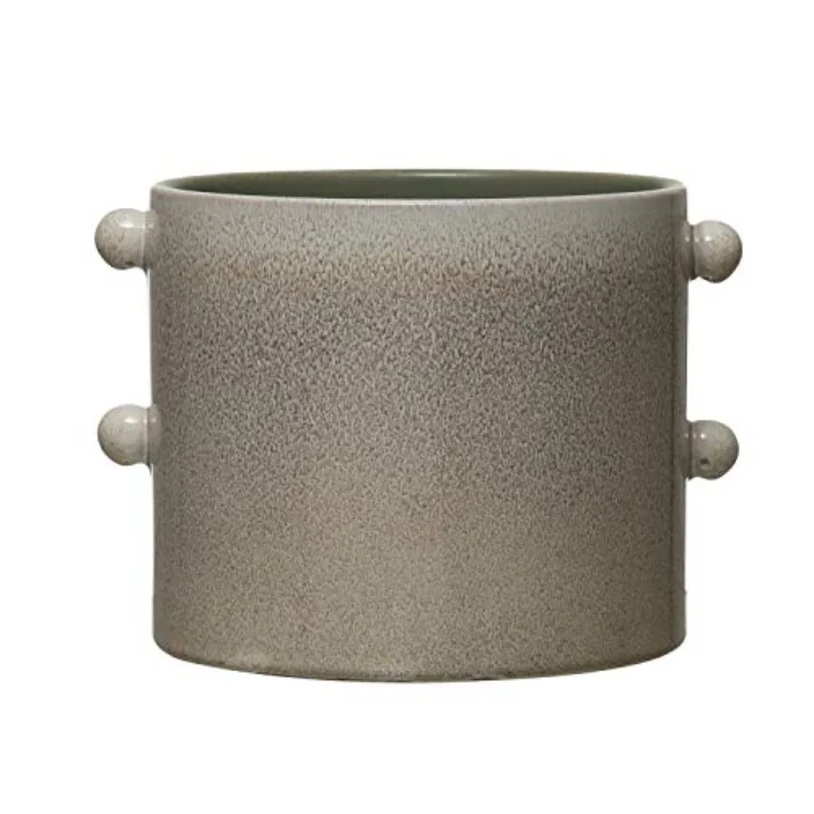 Stoneware Planter Cream Reactive Glaze Each One Will Vary (Holds 7 Pot)
Stoneware Planter Cream Reactive Glaze Each One Will Vary (Holds 7 Pot)