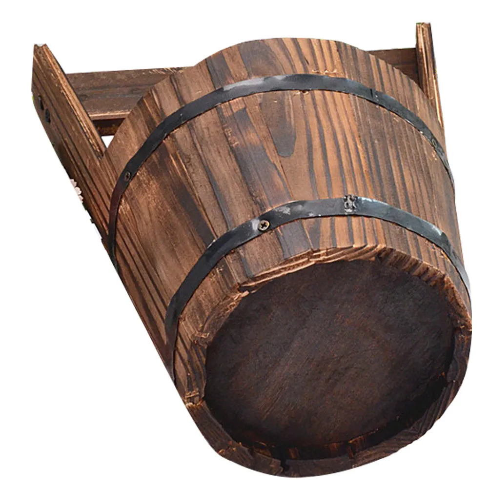 Natural Solid Wood Hanging Flower Pot Fence Mount Planter for Balcony Patio Garden Rustic Decor Indoor Outdoor Plant Display Pot
Natural Solid Wood Hanging Flower Pot Fence Mount Planter for Balcony Patio Garden Rustic Decor Indoor Outdoor Plant Display Pot