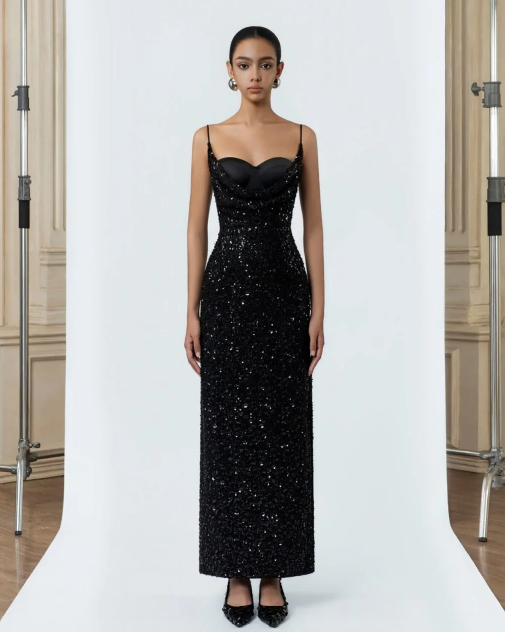 Customized High Quality Women Sequined Beading Straight Evening Dresses Fashion Spaghetti strap Sleeveless Ankle Length Dresses
Customized High Quality Women Sequined Beading Straight Evening Dresses Fashion Spaghetti strap Sleeveless Ankle Length Dresses