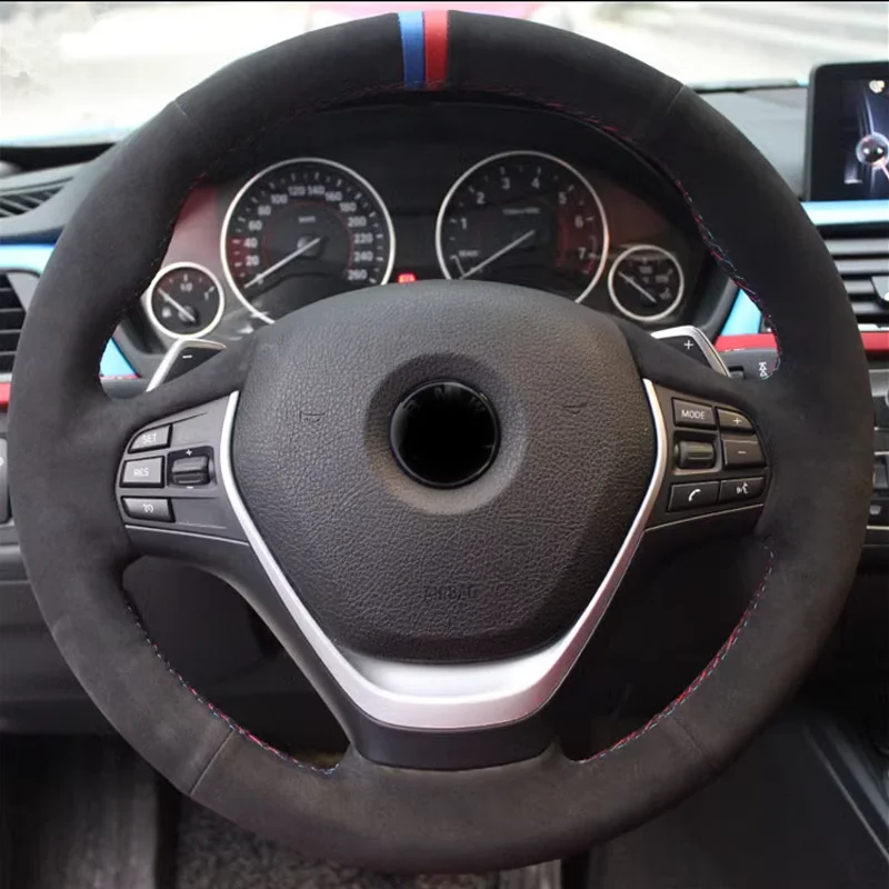 Нескользящая черная замшевая Кожаная оплетка для BMW F20 F21 F22 F23 F30 F31 F34, автомобильные аксессуары
Нескользящая черная замшевая Кожаная оплетка для BMW F20 F21 F22 F23 F30 F31 F34, автомобильные аксессуары