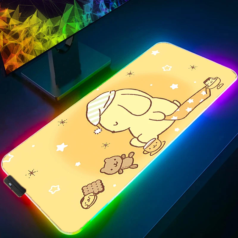 LED Mouse Pad P-pompompurin XXL PC RGB Desk Mat Gamer Office Backlight Carpet Keyboard Table Gaming Accessories Kawaii Mousepad
LED Mouse Pad P-pompompurin XXL PC RGB Desk Mat Gamer Office Backlight Carpet Keyboard Table Gaming Accessories Kawaii Mousepad