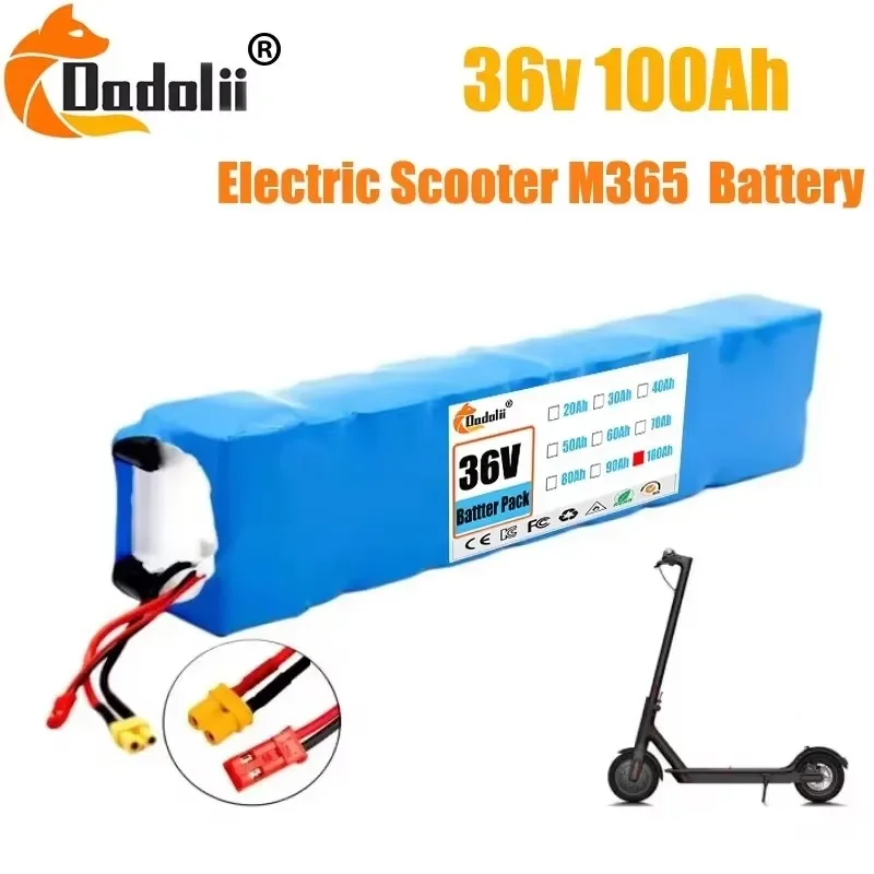 Dadoli high-quality 10S3P 36V 100000mAh lithium-ion battery pack, suitable for M365 electric scooters,
Dadoli high-quality 10S3P 36V 100000mAh lithium-ion battery pack, suitable for M365 electric scooters,