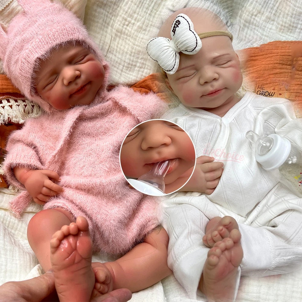 50cm Soft Waterproof Can Open Mouth Silicone Reborn Baby Handmade Lifelike Details Doll Anatomically Correct for Elderly
50cm Soft Waterproof Can Open Mouth Silicone Reborn Baby Handmade Lifelike Details Doll Anatomically Correct for Elderly