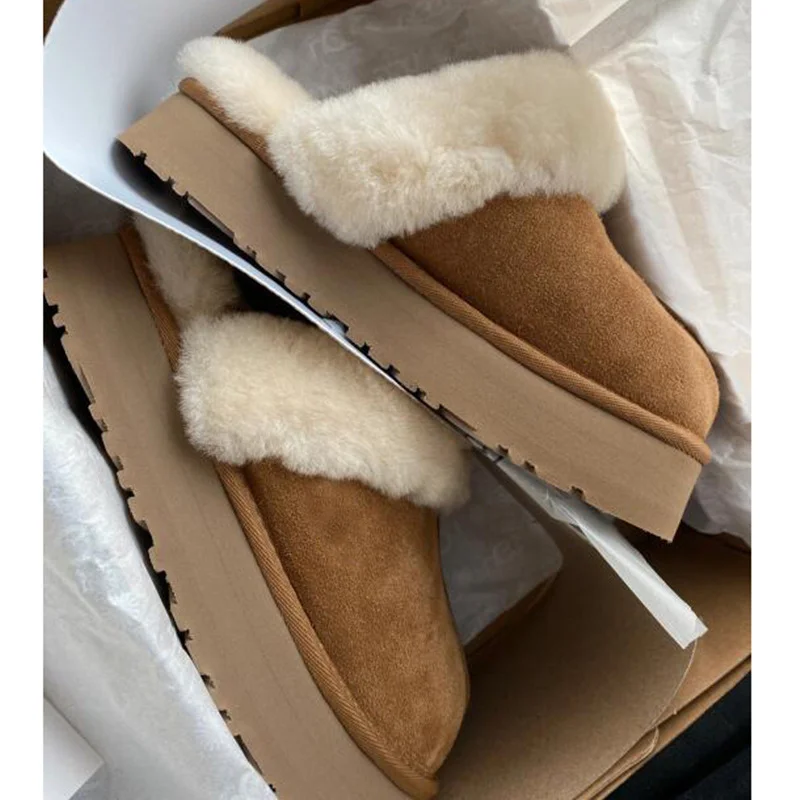 2023 New Winter Brand Plush Cotton Slippers Women Flats Shoes Fashion Platform Casual Home Suede Fur Warm Slingback Flip Flops
2023 New Winter Brand Plush Cotton Slippers Women Flats Shoes Fashion Platform Casual Home Suede Fur Warm Slingback Flip Flops