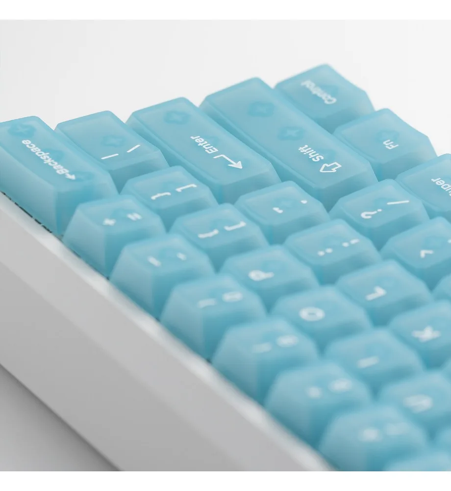 Keycap personality 132 keys pad printing magnetic axis customization original 61/75/87/98 light blue PC fog keyboard keycap
Keycap personality 132 keys pad printing magnetic axis customization original 61/75/87/98 light blue PC fog keyboard keycap