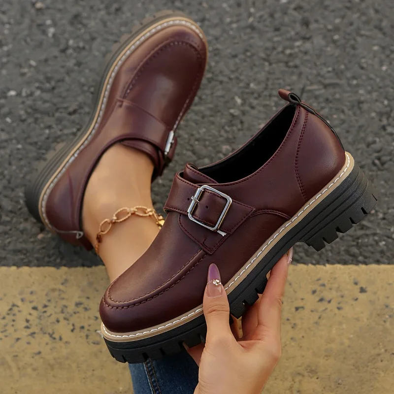 2025 New Fashion Style Increase Platform Small Leather Shoes for Women Mary Jane Retro Loafer Shoes Casual and Comfortable Shoes
2025 New Fashion Style Increase Platform Small Leather Shoes for Women Mary Jane Retro Loafer Shoes Casual and Comfortable Shoes