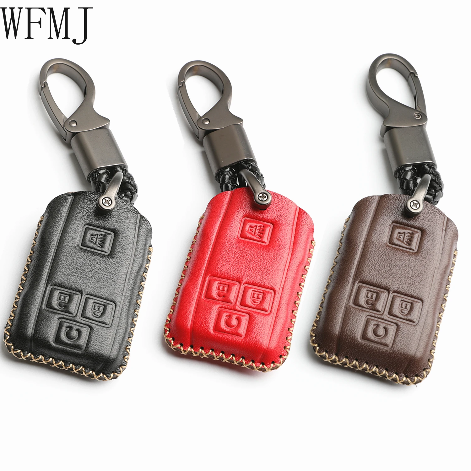 WFMJ Leather for GMC Sierra Canyon Chevrolet Silverado 1500 Tahoe Colorado Suburban 4 Buttons Key Case Cover Fob Chain
WFMJ Leather for GMC Sierra Canyon Chevrolet Silverado 1500 Tahoe Colorado Suburban 4 Buttons Key Case Cover Fob Chain