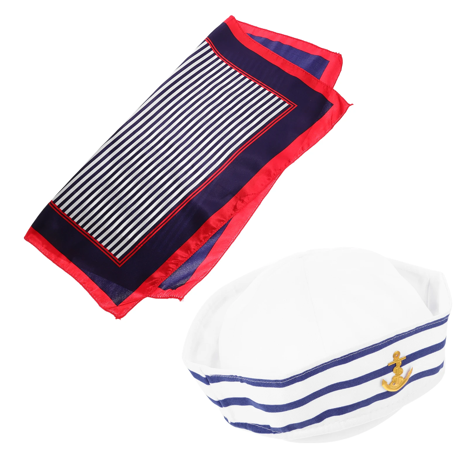 1Set Yacht Sailor Cap Hat Scarf Classic All-Match Color Lightweight Eye-Catching Cosplay Halloween Masquerade Travel Wear
1Set Yacht Sailor Cap Hat Scarf Classic All-Match Color Lightweight Eye-Catching Cosplay Halloween Masquerade Travel Wear
