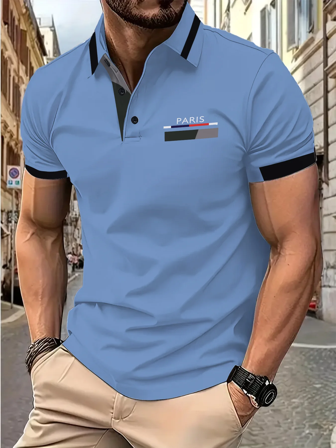 2025 Europe and the United States men's new summer POLO shirt lapel 3D printed button business casual T-shirt top
2025 Europe and the United States men's new summer POLO shirt lapel 3D printed button business casual T-shirt top