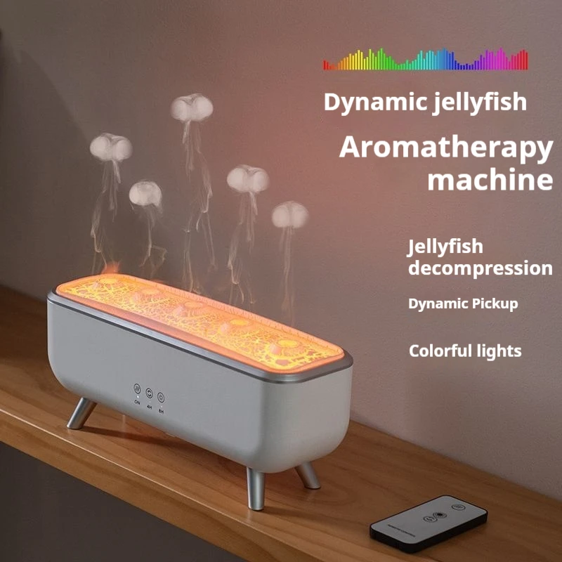 New Dynamic Jellyfish Aromatherapy Machine Home Desktop Colorful Pickup Rhythmic Humidifier
New Dynamic Jellyfish Aromatherapy Machine Home Desktop Colorful Pickup Rhythmic Humidifier