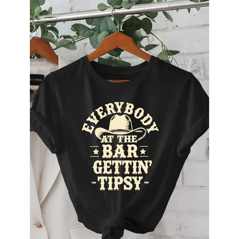 Funny Country Music T-Shirt "Everybody Gettin' Tipsy" Western Bar Graphic Tee Unisex Cowboy Hat Humor Cotton Top Gift
Funny Country Music T-Shirt "Everybody Gettin' Tipsy" Western Bar Graphic Tee Unisex Cowboy Hat Humor Cotton Top Gift