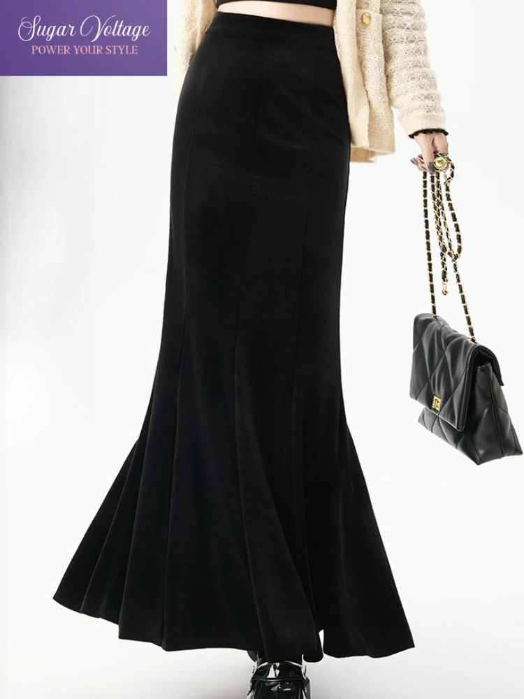 Autumn New Vintage Y2k Harajuku Skirts Women Slim High Waist Velvet Fishtail A-Line Long Skirts Elegant Retro Casual Chic Skirts
Autumn New Vintage Y2k Harajuku Skirts Women Slim High Waist Velvet Fishtail A-Line Long Skirts Elegant Retro Casual Chic Skirts