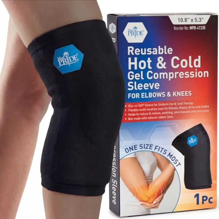 MED PRIDE Gel Compression Sleeve for Elbow, Knee, Arm, Reusable Hot and Cold Therapy for Pain Relief, Swelling, Injuries, Flexi
MED PRIDE Gel Compression Sleeve for Elbow, Knee, Arm, Reusable Hot and Cold Therapy for Pain Relief, Swelling, Injuries, Flexi