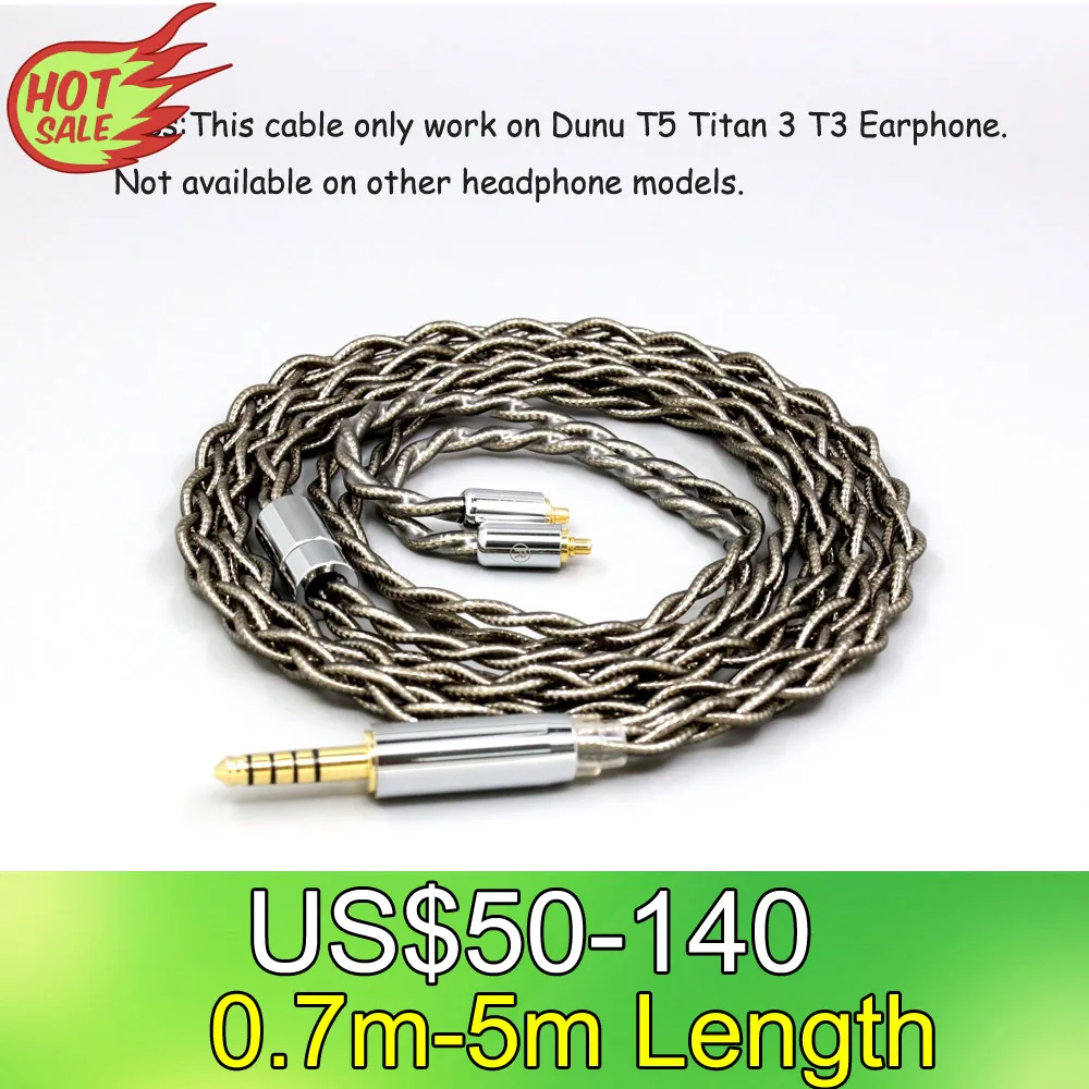 99% Pure Silver Palladium + Graphene Gold Earphone Cable For Dunu T5 Titan 3 T3 (Increase Length MMCX) LN008696
99% Pure Silver Palladium + Graphene Gold Earphone Cable For Dunu T5 Titan 3 T3 (Increase Length MMCX) LN008696