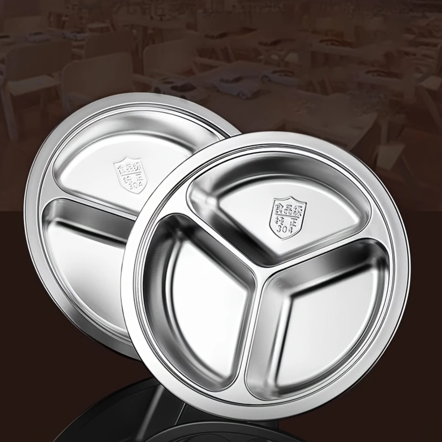 1pc, Stainless Steel Dining Plate, Divided Fast Food Plate, Suitable For Students, Cafeteria Dinner, Household Dining Plate, Ser
1pc, Stainless Steel Dining Plate, Divided Fast Food Plate, Suitable For Students, Cafeteria Dinner, Household Dining Plate, Ser