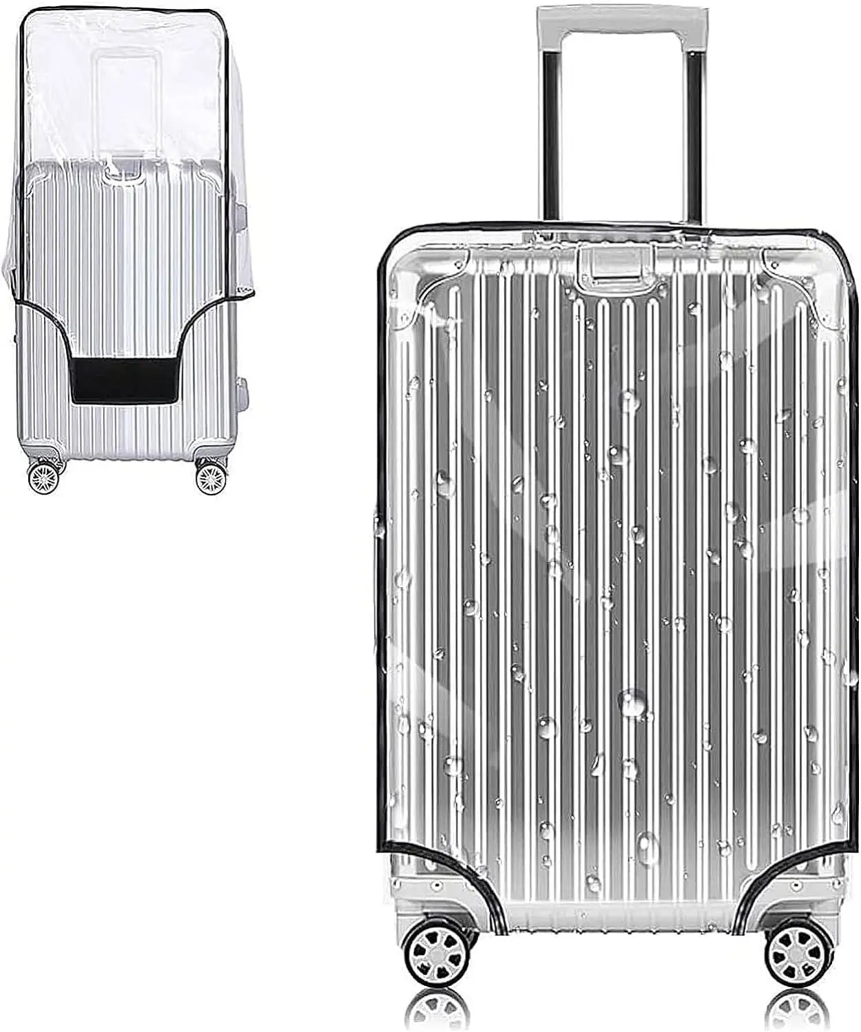 Luggage Cover Protectors,Clear PVC Suitcase Cover Set for 20-30inch luggage,Waterproof Suitcase Covers for Tsa Approved
Luggage Cover Protectors,Clear PVC Suitcase Cover Set for 20-30inch luggage,Waterproof Suitcase Covers for Tsa Approved