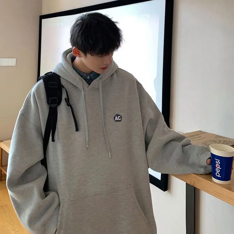 Trendy Korean Style Men's Y2K Hooded Sweatshirt Loose Street American Style 2024 Autumn and Winter New Thickened Jacket Top
Trendy Korean Style Men's Y2K Hooded Sweatshirt Loose Street American Style 2024 Autumn and Winter New Thickened Jacket Top