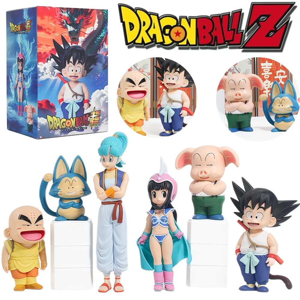 Bandai 6pcs The Dragon Ball Z Son Goku Q Version Son Goku Chi-Chi Bulma Puar Krillin Oolong Action Figure PVC Model Anime Gift
Bandai 6pcs The Dragon Ball Z Son Goku Q Version Son Goku Chi-Chi Bulma Puar Krillin Oolong Action Figure PVC Model Anime Gift