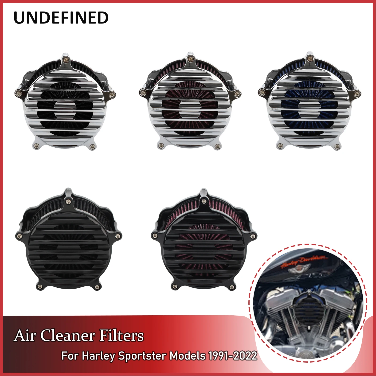For Harley Sportster Iron883 Motorcycle Air Filters Kits Air Cleaner Intake Filter Forty-Eight Seventy-Two XL 883 1200 1991-2022
For Harley Sportster Iron883 Motorcycle Air Filters Kits Air Cleaner Intake Filter Forty-Eight Seventy-Two XL 883 1200 1991-2022