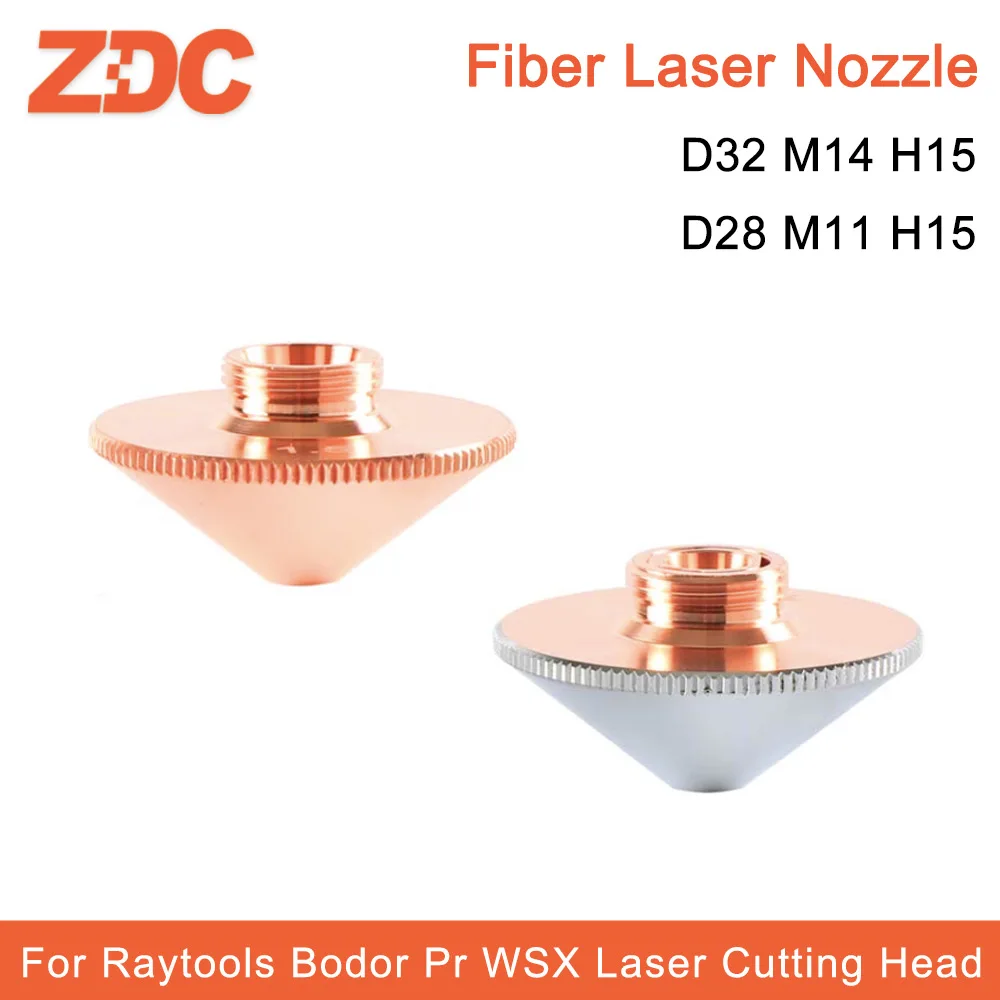 ZDC Laser Nozzle Single/Double Layer D28mm D32mm H15 Caliber 0.8-5.0mm For Raytools Bodor Precitec WSX Fiber Laser Cutting Head
ZDC Laser Nozzle Single/Double Layer D28mm D32mm H15 Caliber 0.8-5.0mm For Raytools Bodor Precitec WSX Fiber Laser Cutting Head
