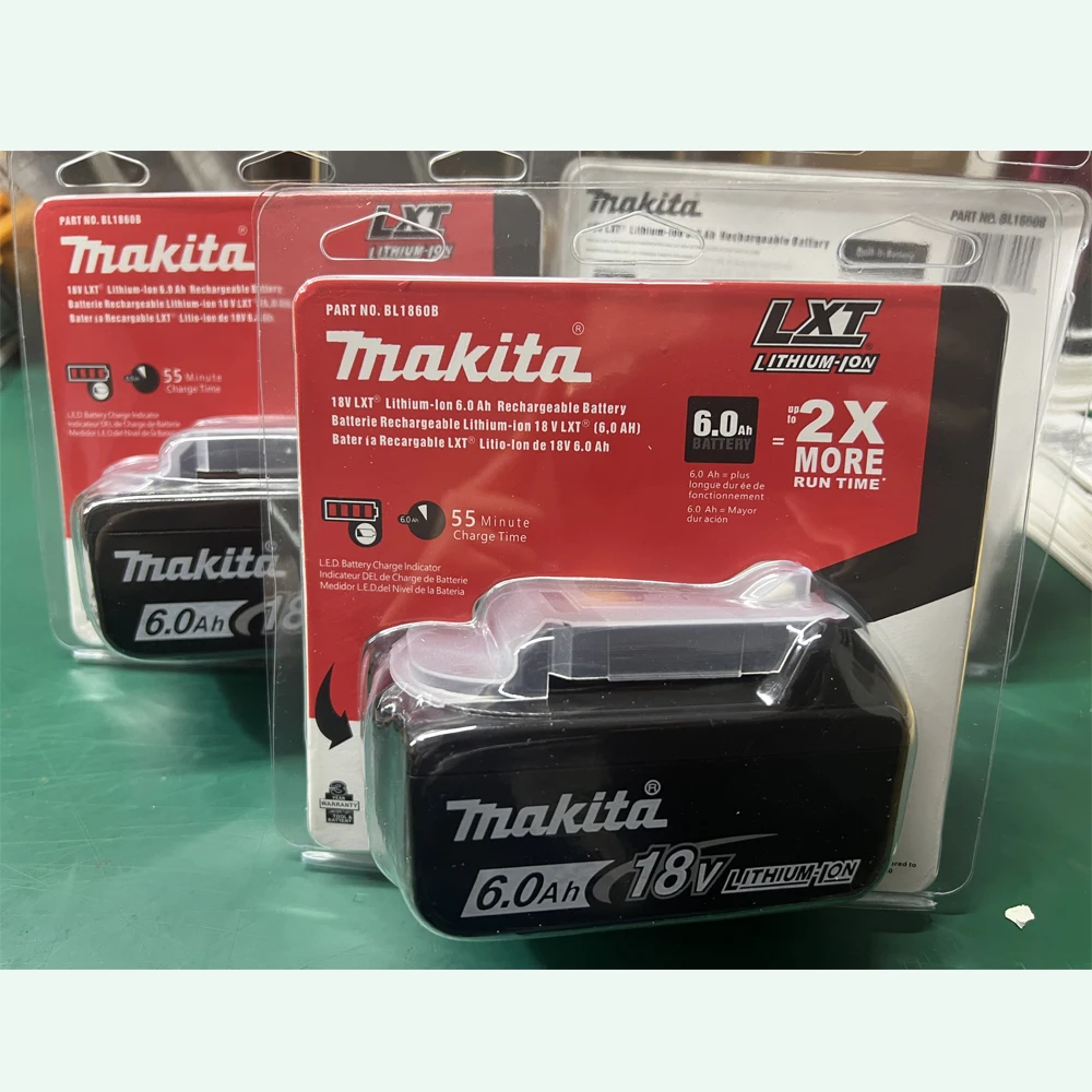 100% Makita Original 18V 6000mAh Lithium ion Rechargeable Battery 18v drill Replacement Batteries BL1860 BL1830 BL1850 BL1860B
100% Makita Original 18V 6000mAh Lithium ion Rechargeable Battery 18v drill Replacement Batteries BL1860 BL1830 BL1850 BL1860B