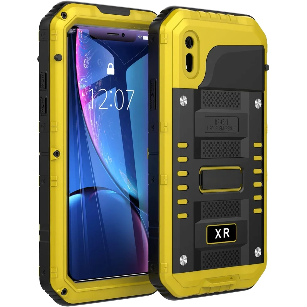 For iPhone 16e 15 14 13 12 11 Pro Max XS XR 7 Plus Underwater IP68 Heavy Duty Aluminum Metal Waterproof Case with Screen Protect
For iPhone 16e 15 14 13 12 11 Pro Max XS XR 7 Plus Underwater IP68 Heavy Duty Aluminum Metal Waterproof Case with Screen Protect