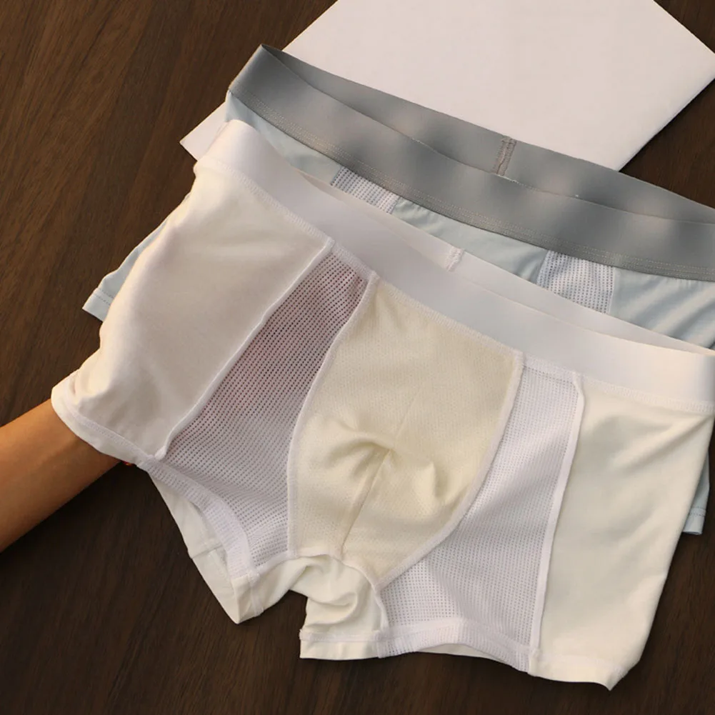 Sexy Men Boxers Smooth Silky Underwear Middle Waist Solid Panties Ultra-thin Breathable Underpants Elastic Soft Shorts Trunks
Sexy Men Boxers Smooth Silky Underwear Middle Waist Solid Panties Ultra-thin Breathable Underpants Elastic Soft Shorts Trunks